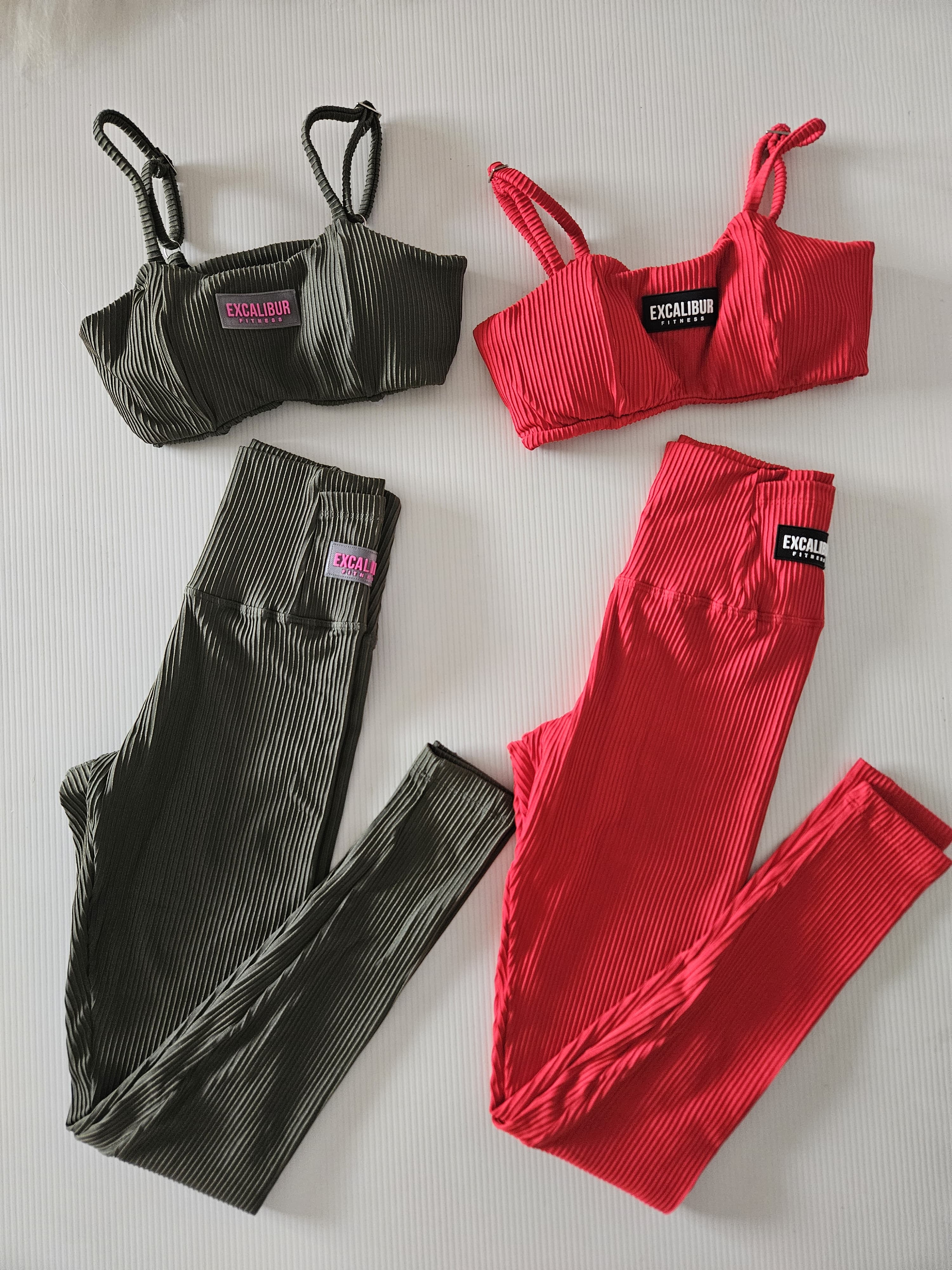 Conjunto Olivia canelado 3D